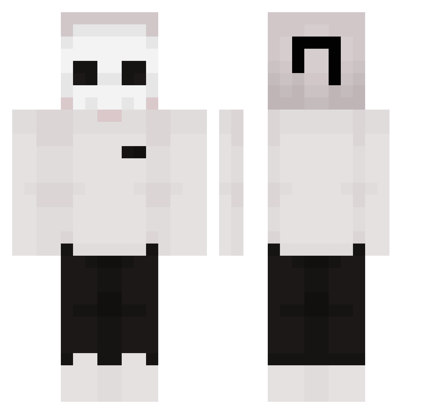 omgHkmm Minecraft skin, front and back view