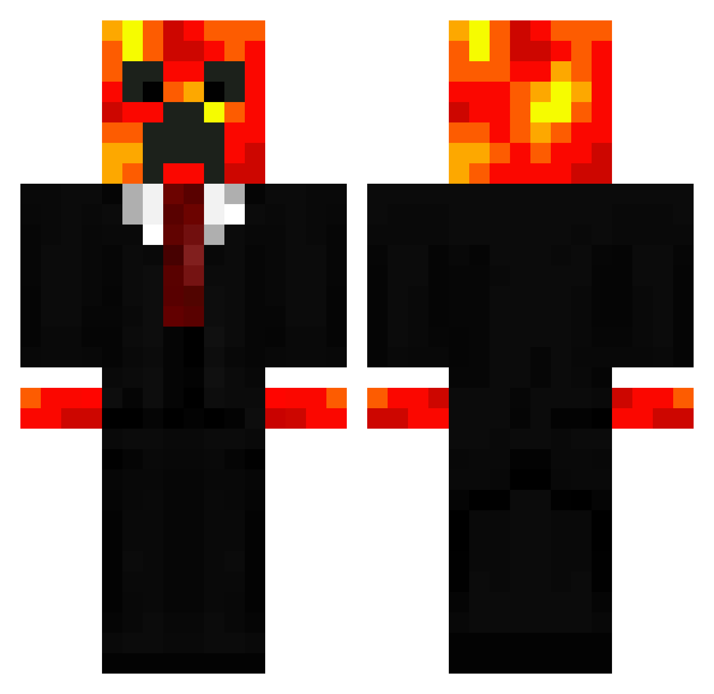 Shinobi_NinNin Minecraft skin, front and back view