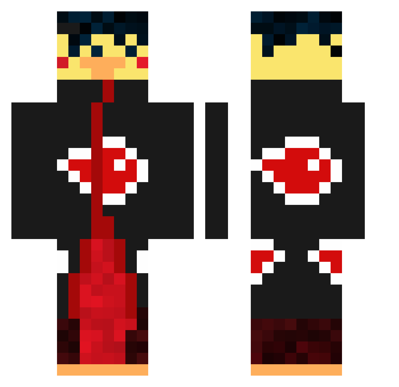 SwagPanda8442 Minecraft skin, front and back view