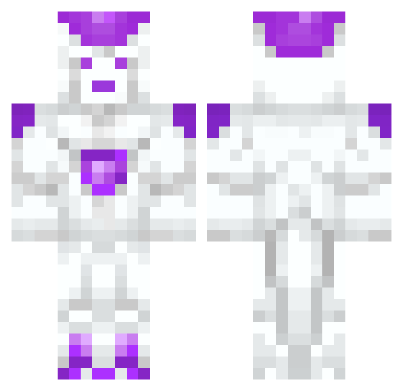 Cytoll Minecraft skin, front and back view