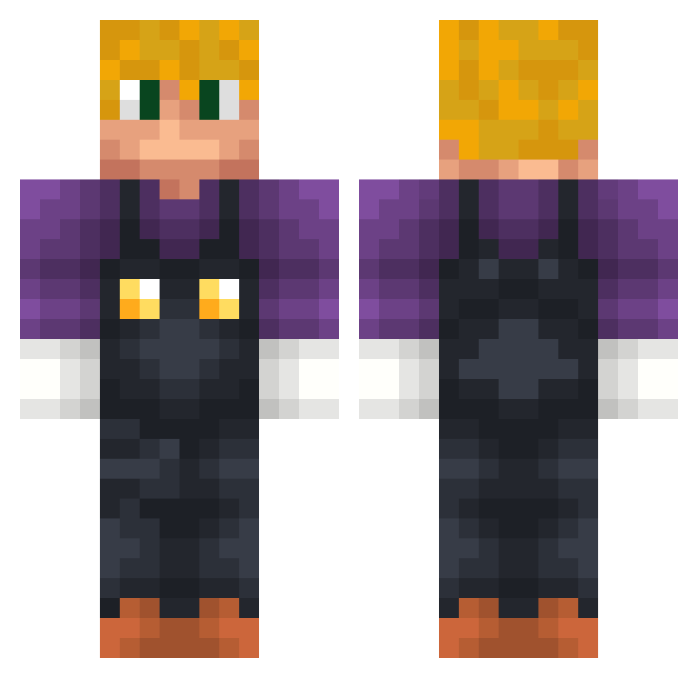 SovietPropaganda Minecraft skin, front and back view
