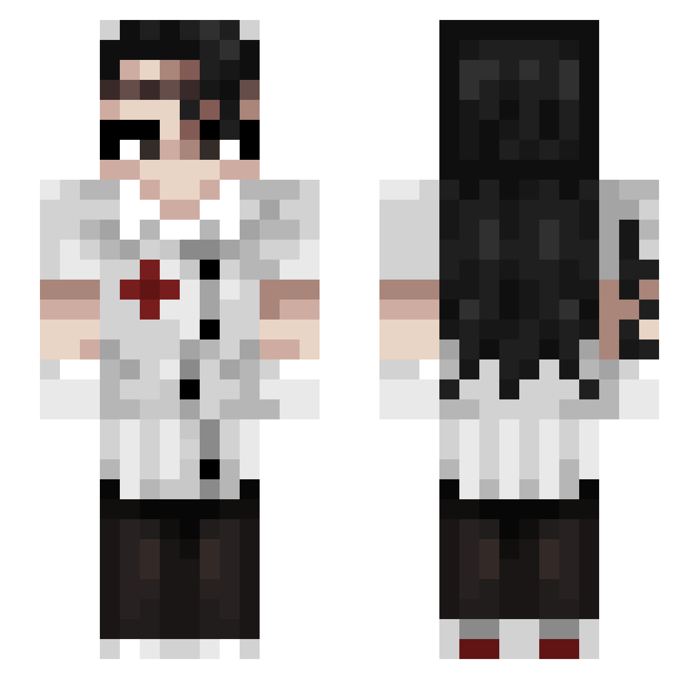 Teaboi1 Minecraft skin, front and back view