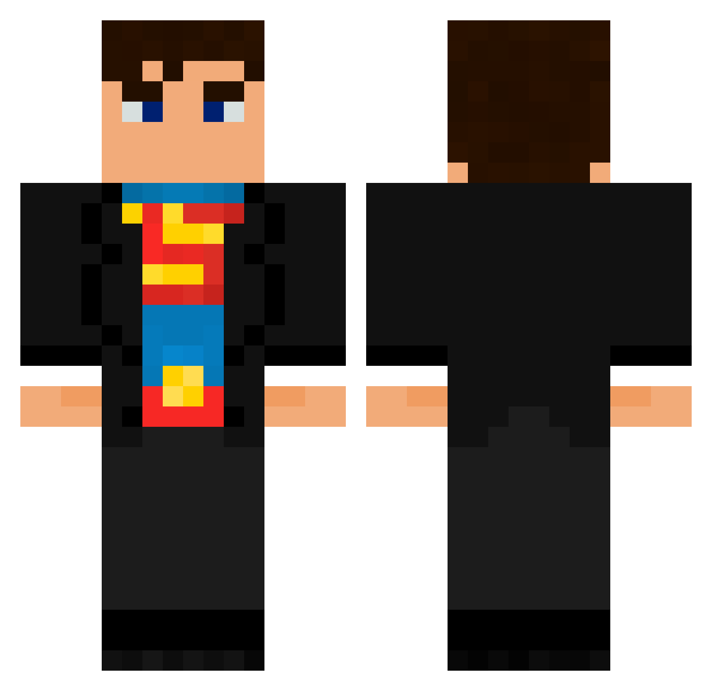 jeggbigail Minecraft skin, front and back view