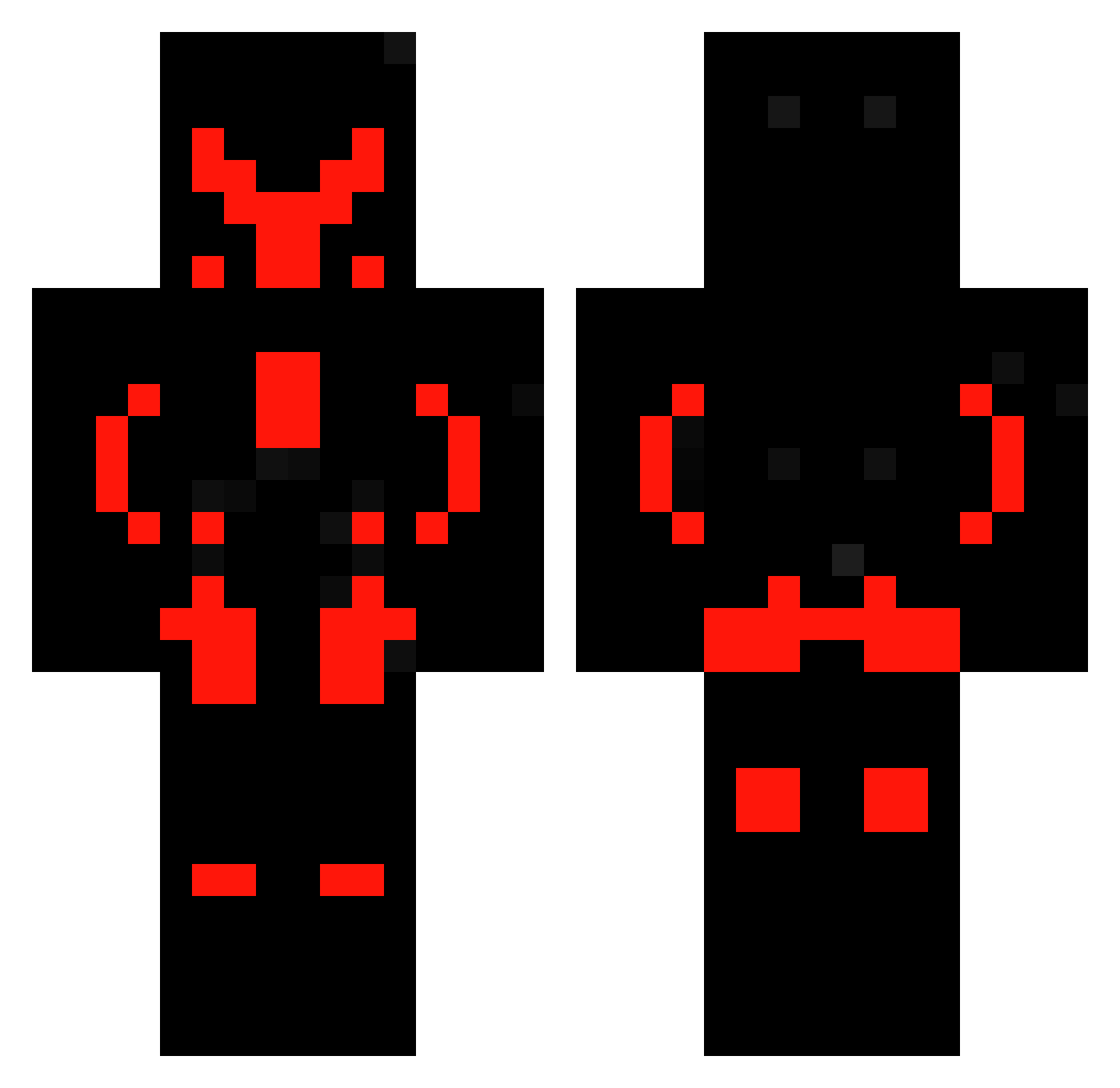 YT_Killer18 Minecraft skin, front and back view