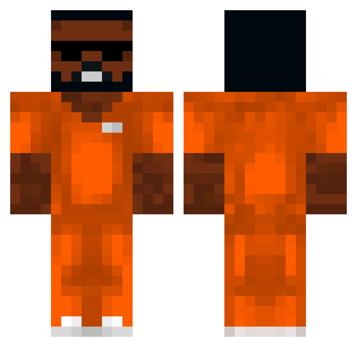 Nosfferattu Minecraft skin, front and back view