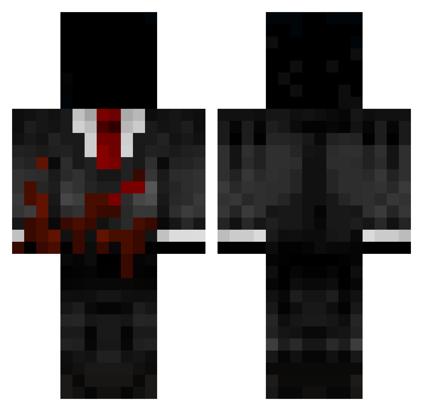sheikhjarrah Minecraft skin, front and back view