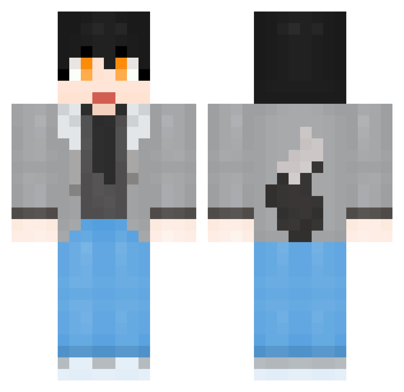 Siheoma_ Minecraft skin, front and back view