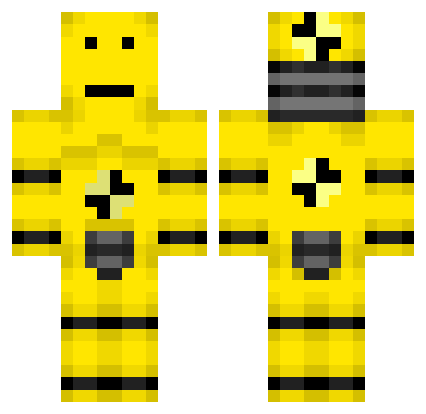 olla Minecraft skin, front and back view