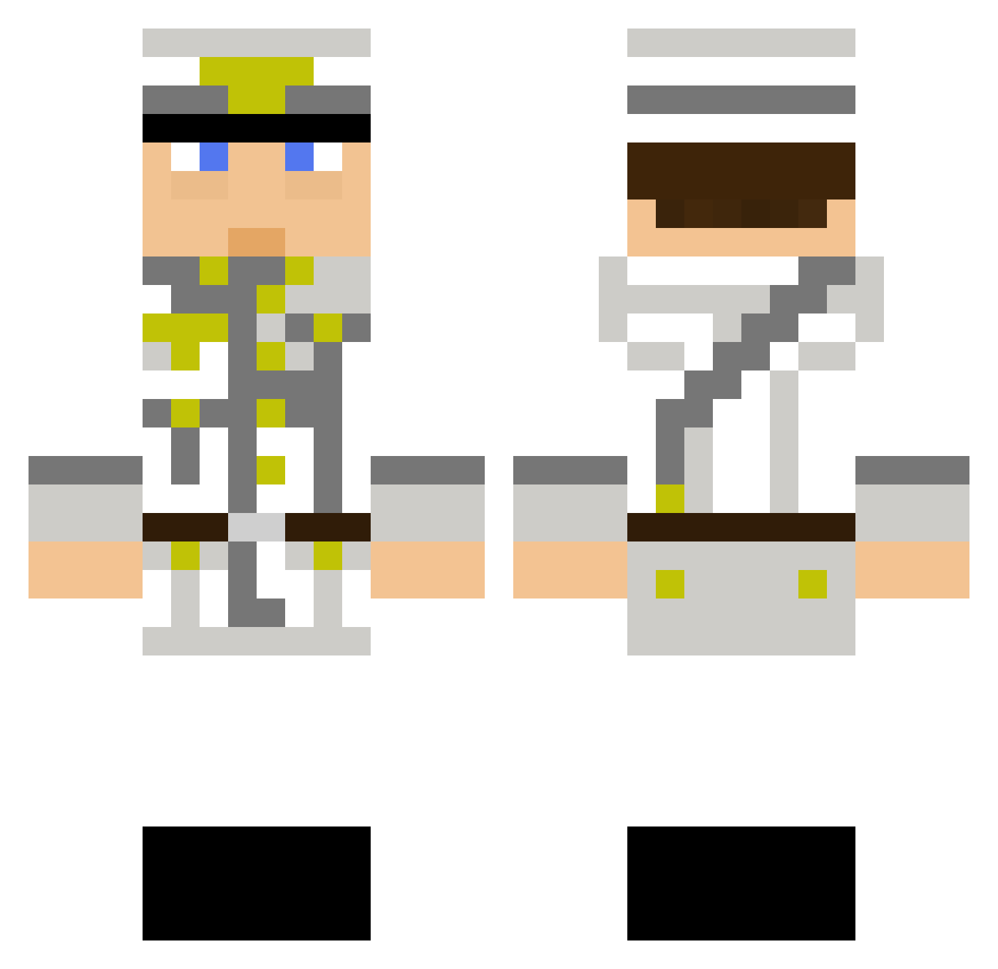 BOKI2006 Minecraft skin, front and back view