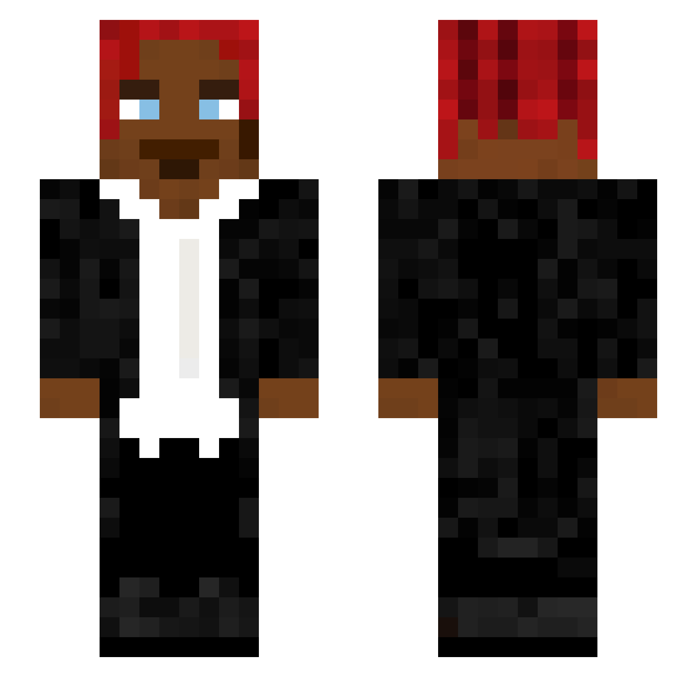 Doroc69 Minecraft skin, front and back view