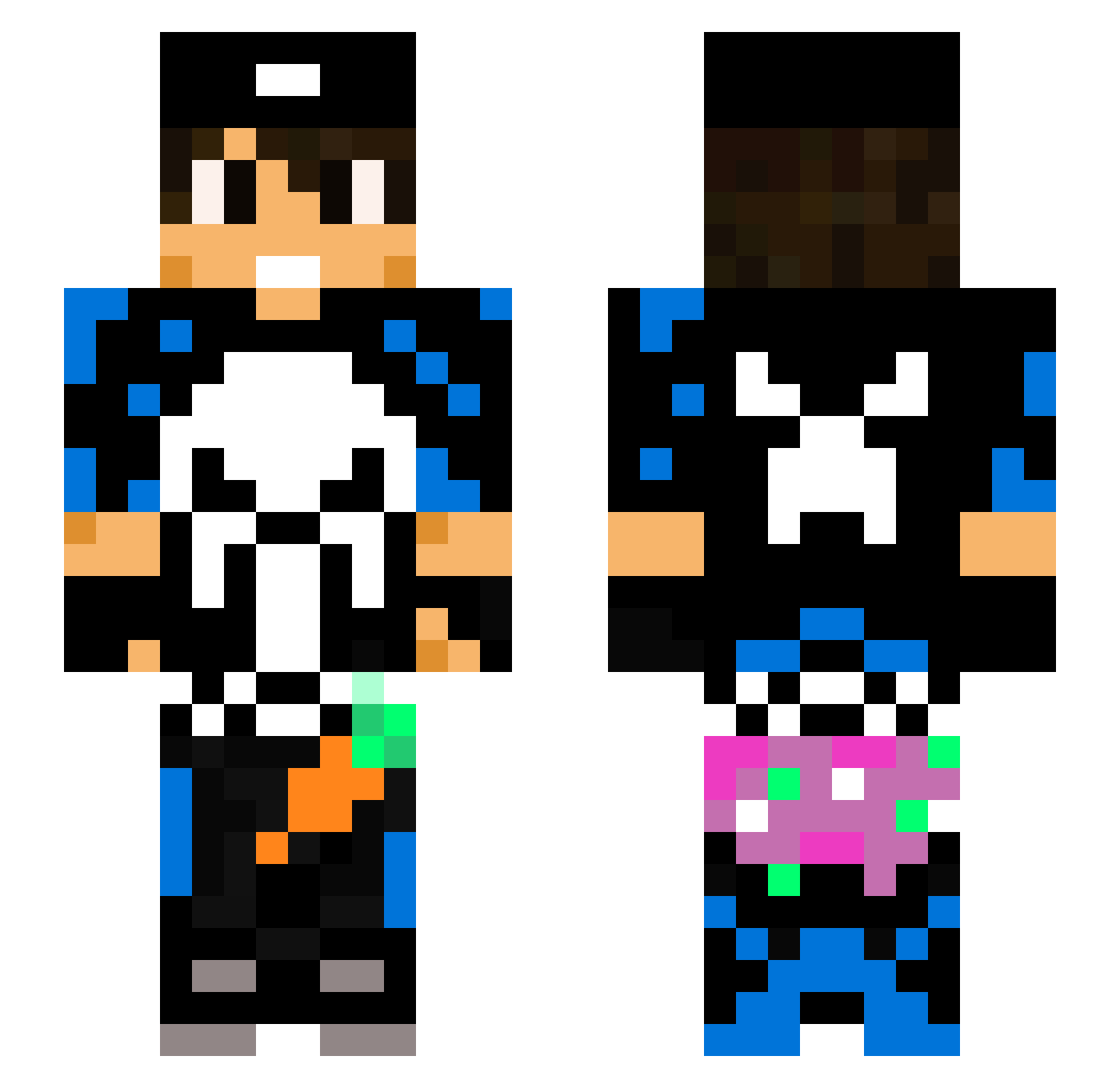 _Pat123rat_ Minecraft skin, front and back view
