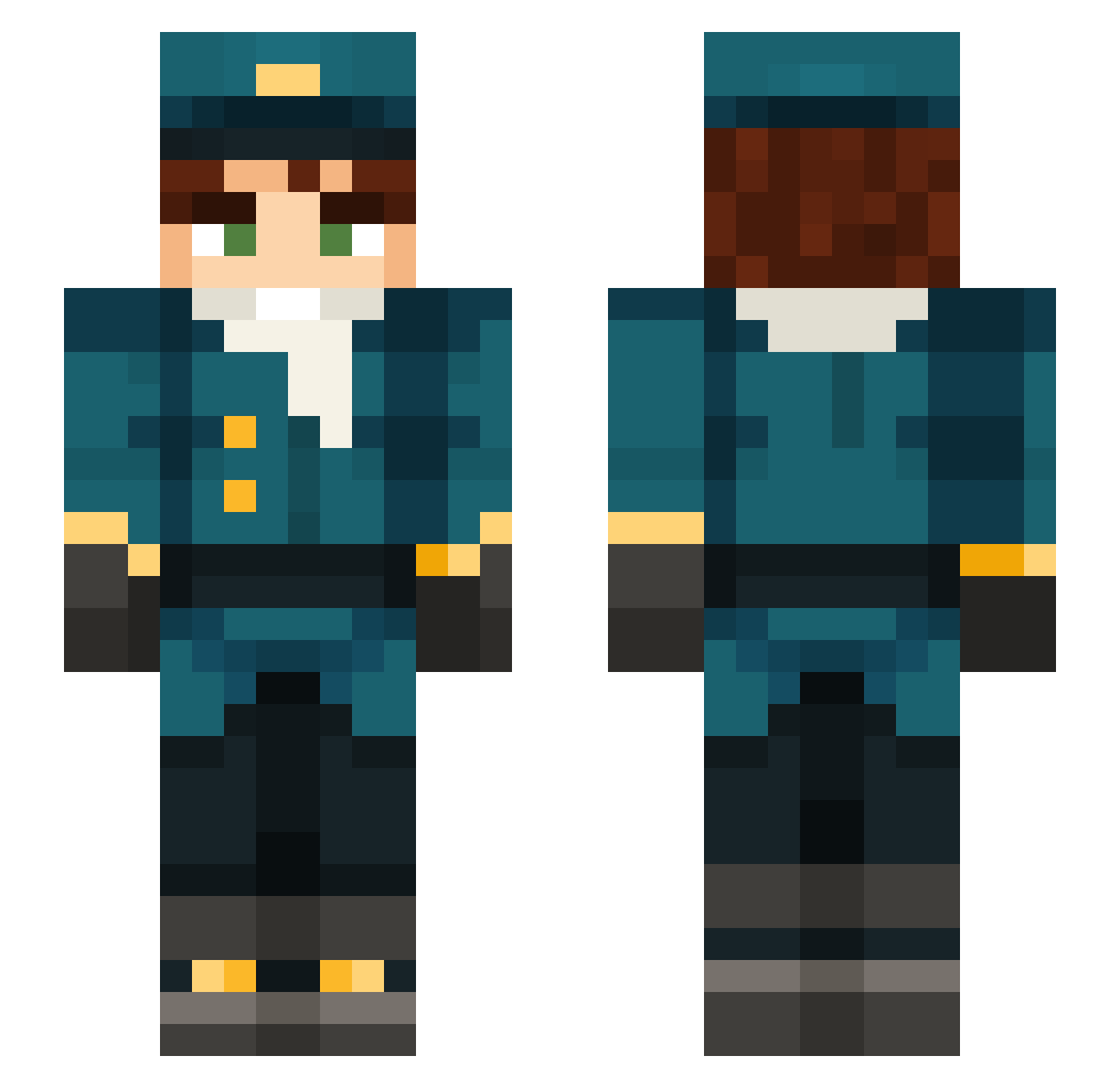 LONAPOL Minecraft skin, front and back view