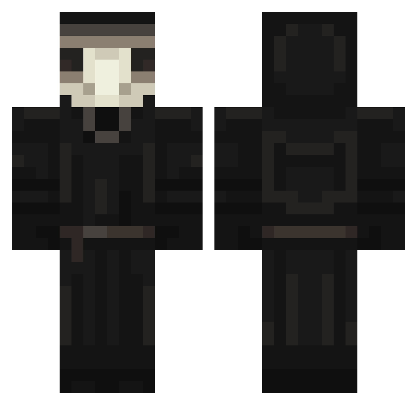 discountzen Minecraft skin, front and back view