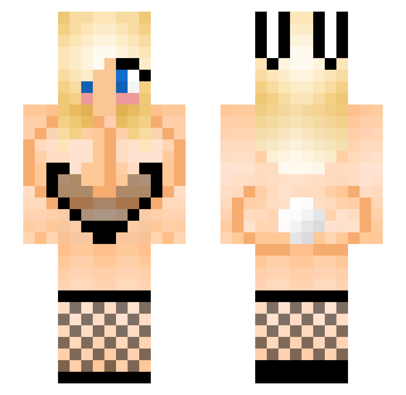 The_Goon_bender Minecraft skin, front and back view