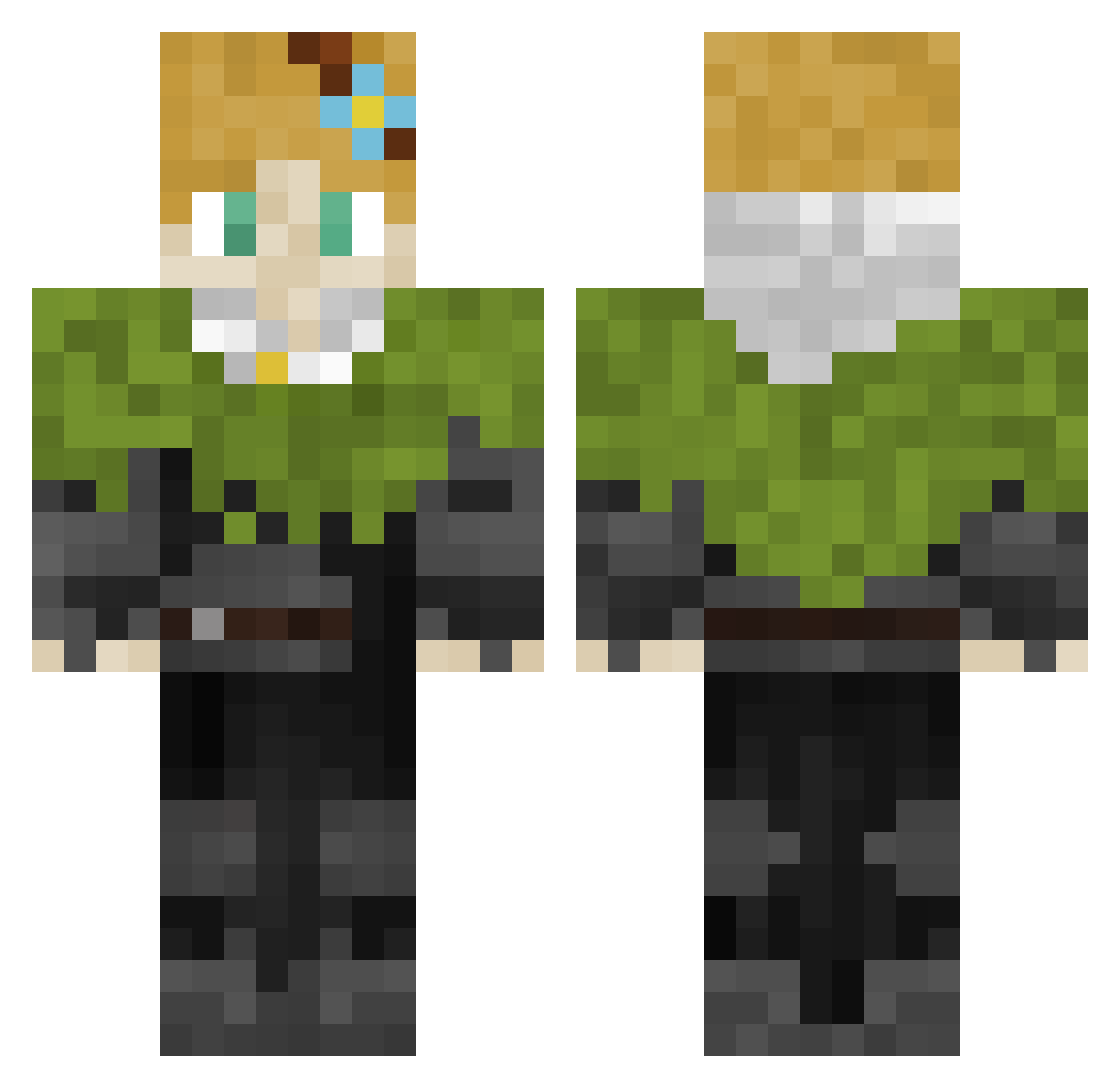 MRA_tov Minecraft skin, front and back view