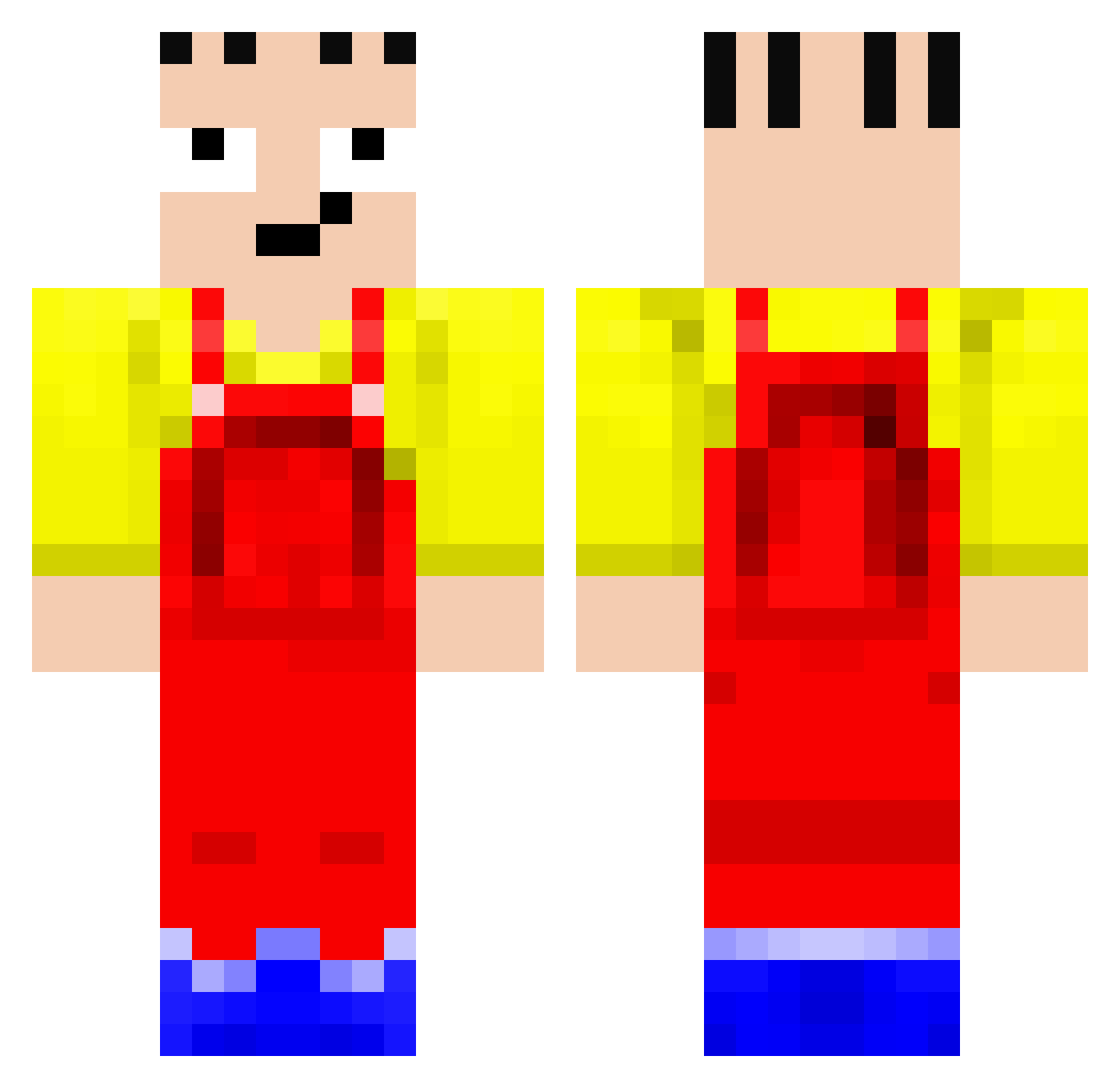 tejaslikesdogs Minecraft skin, front and back view