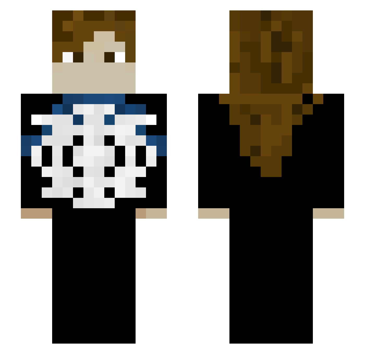 danteweiss Minecraft skin, front and back view