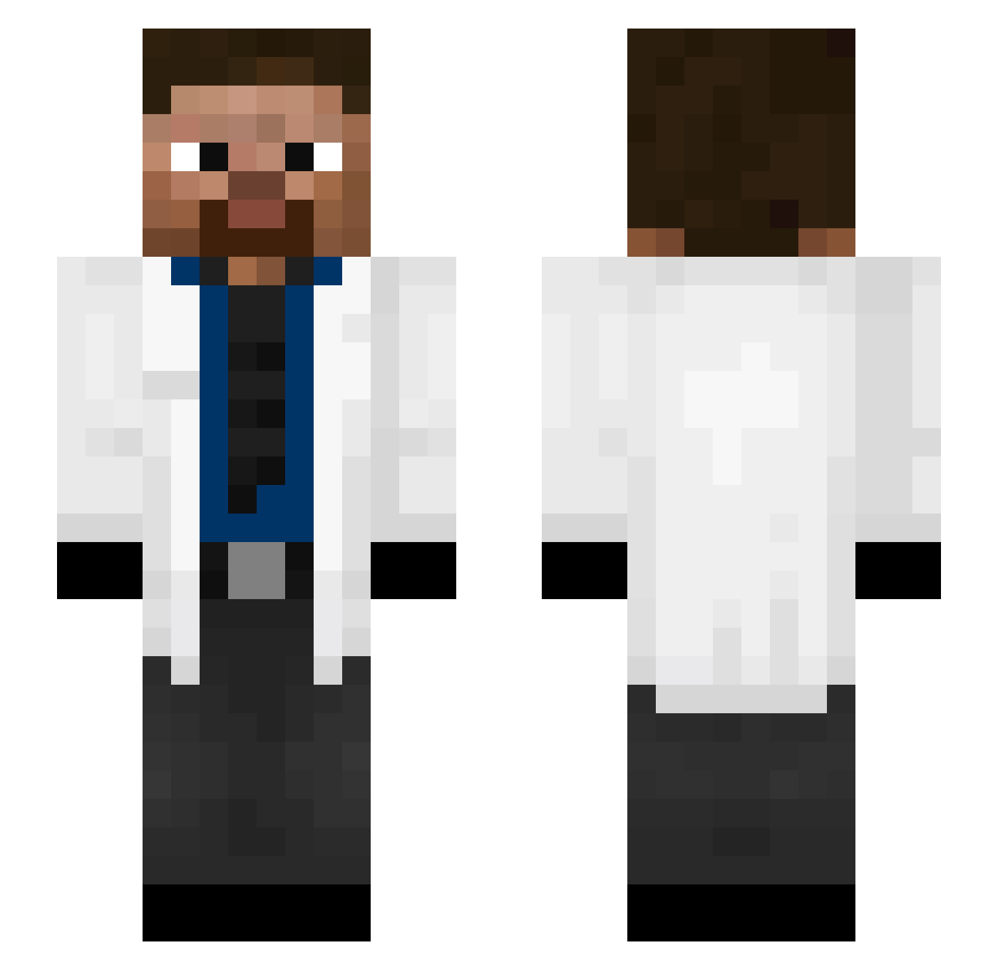 cerezo12 Minecraft skin, front and back view