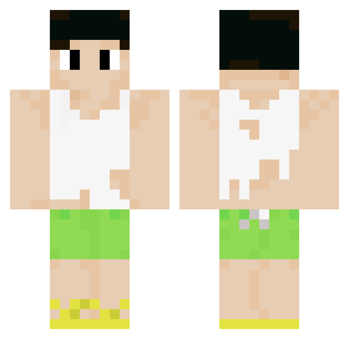 Keaju Minecraft skin, front and back view