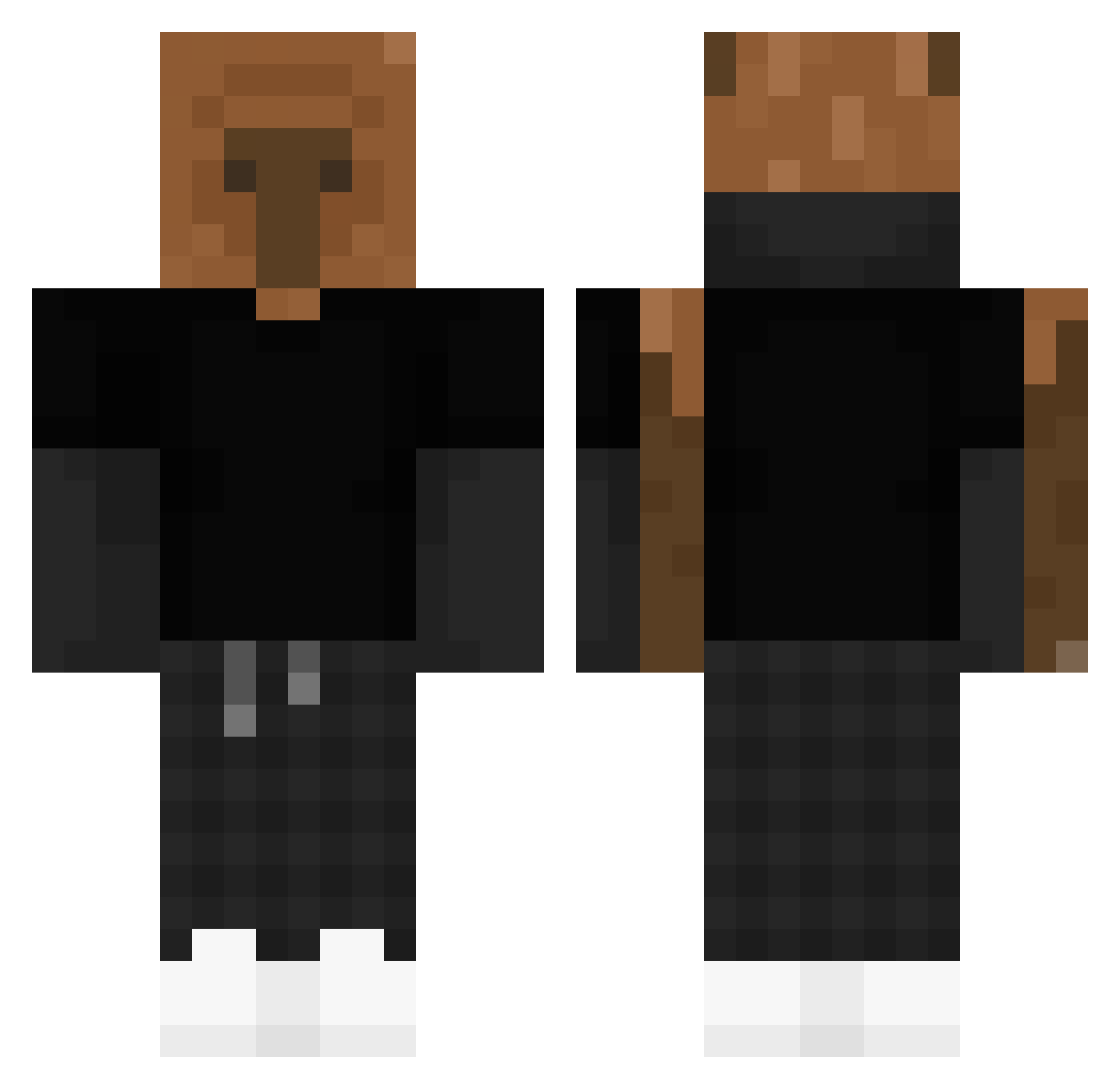 MaxFuzzball1881 Minecraft skin, front and back view