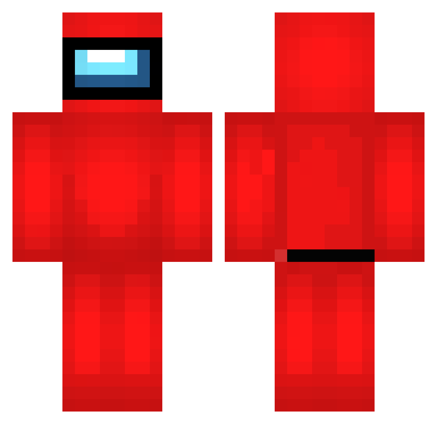 DLLM_ Minecraft skin, front and back view