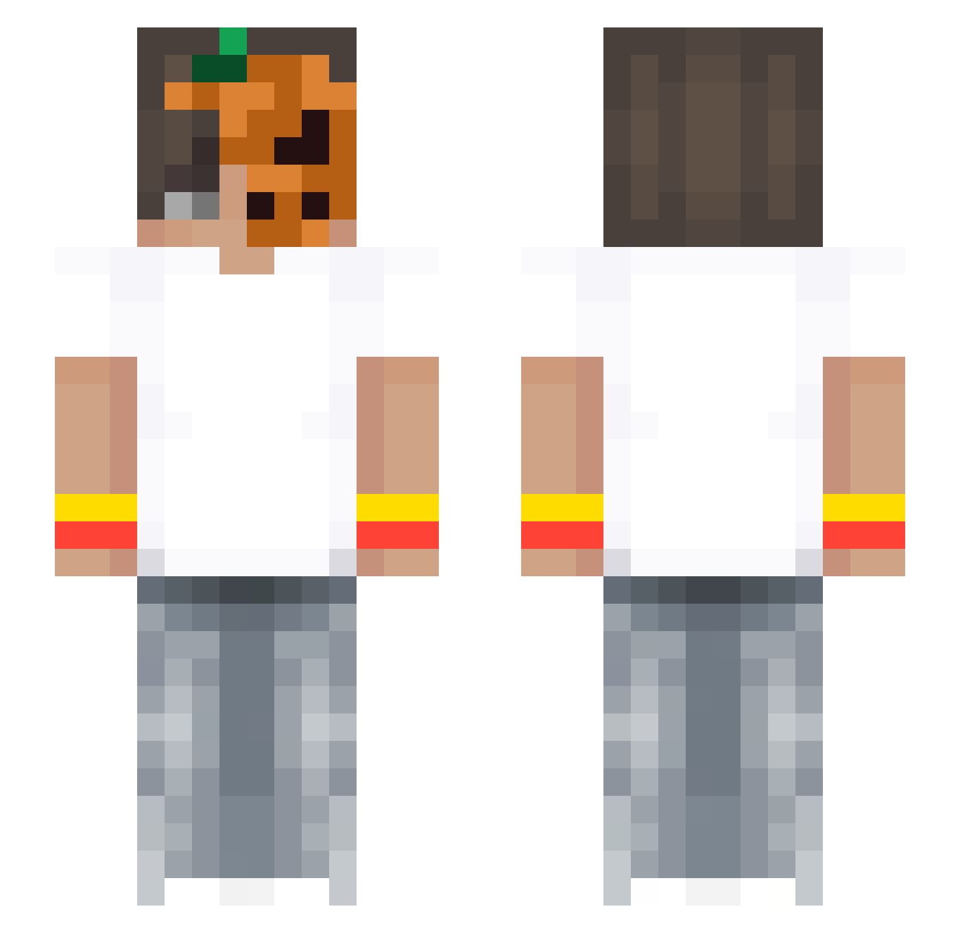 xc_mxc2_7 Minecraft skin, front and back view