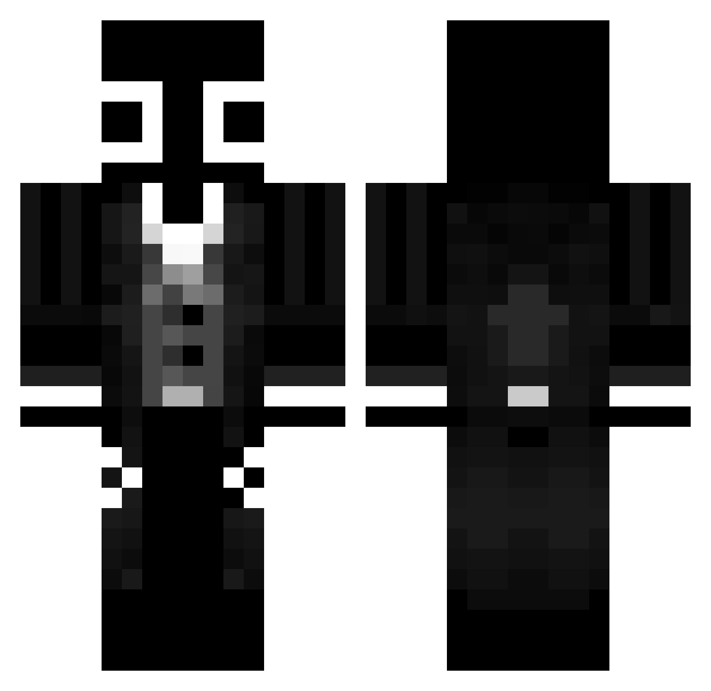 Lynlid1 Minecraft skin, front and back view