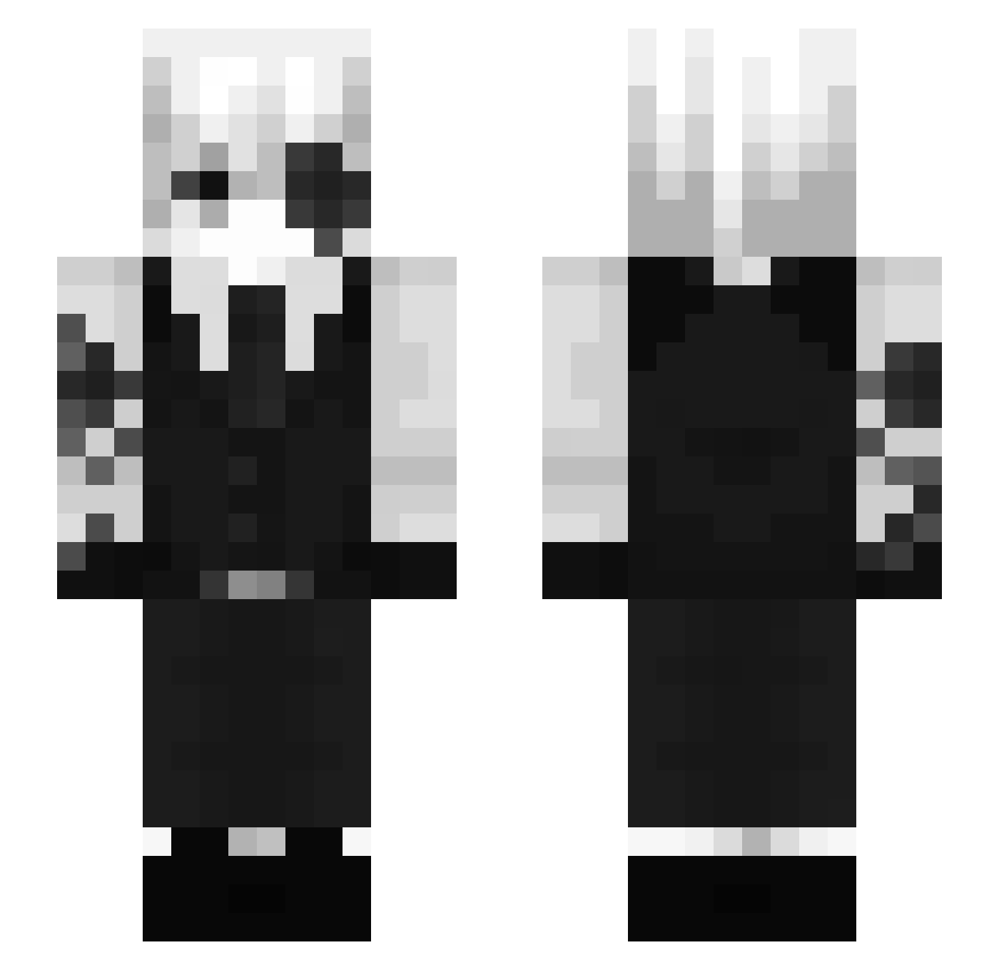 zy_zvx Minecraft skin, front and back view