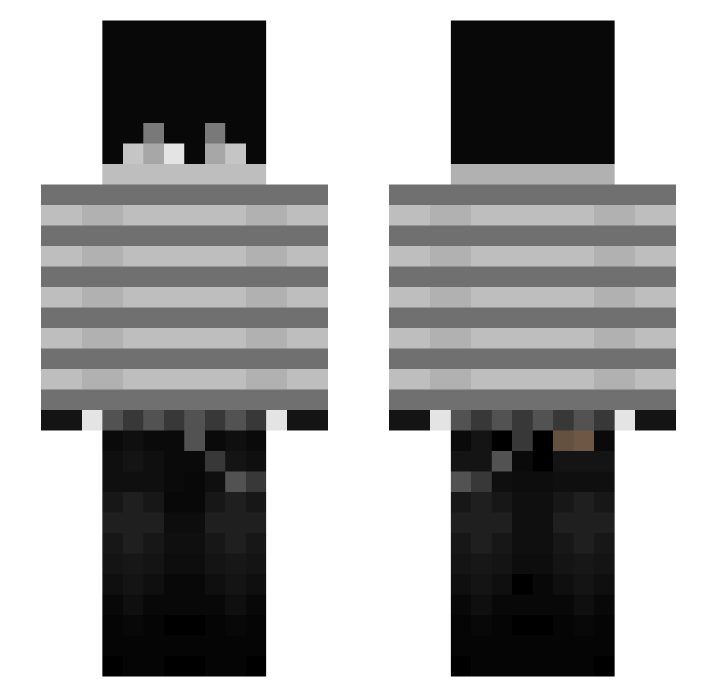 Douzi2011 Minecraft skin, front and back view