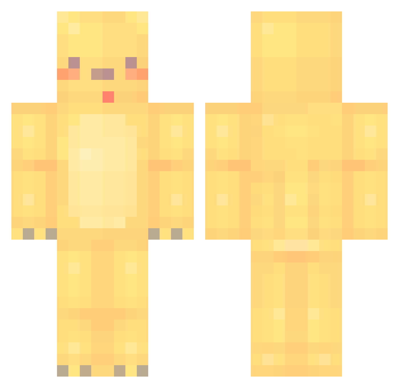 Yun1905_s Minecraft skin, front and back view