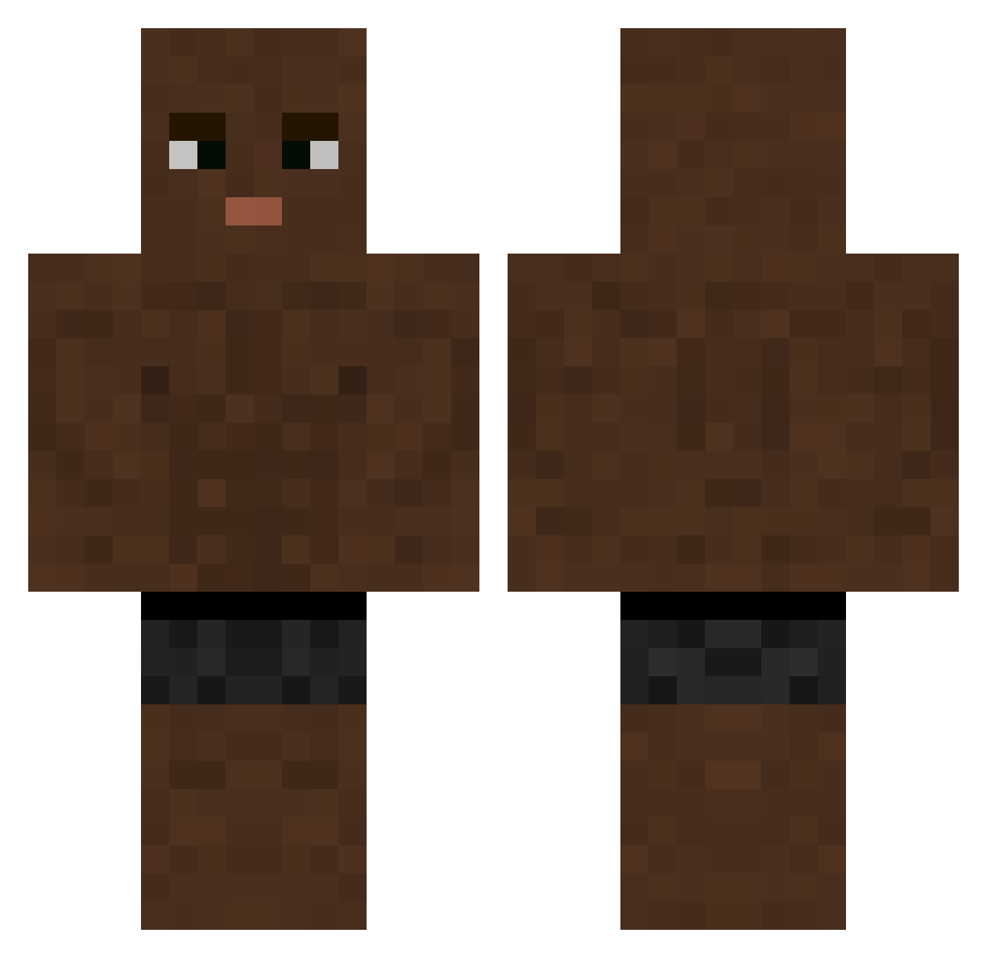 Swatch145 Minecraft skin, front and back view
