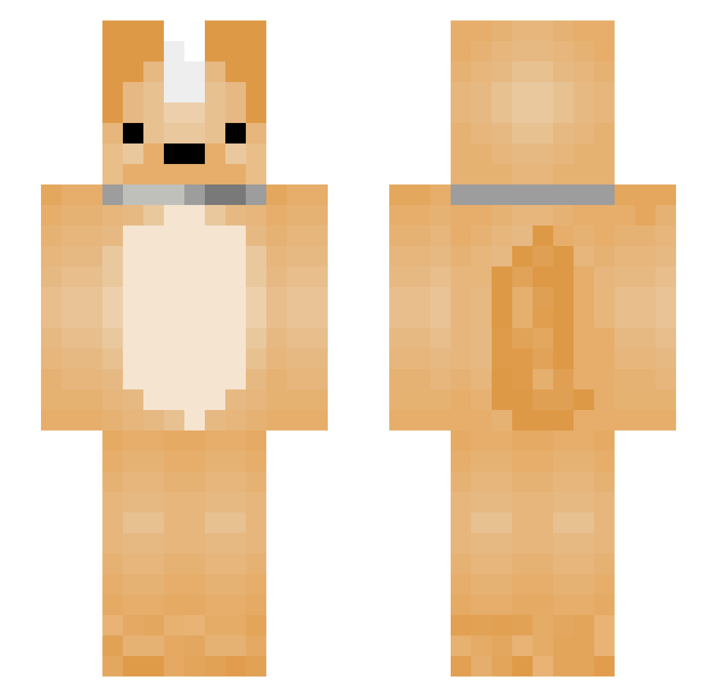 dxxxniel Minecraft skin, front and back view