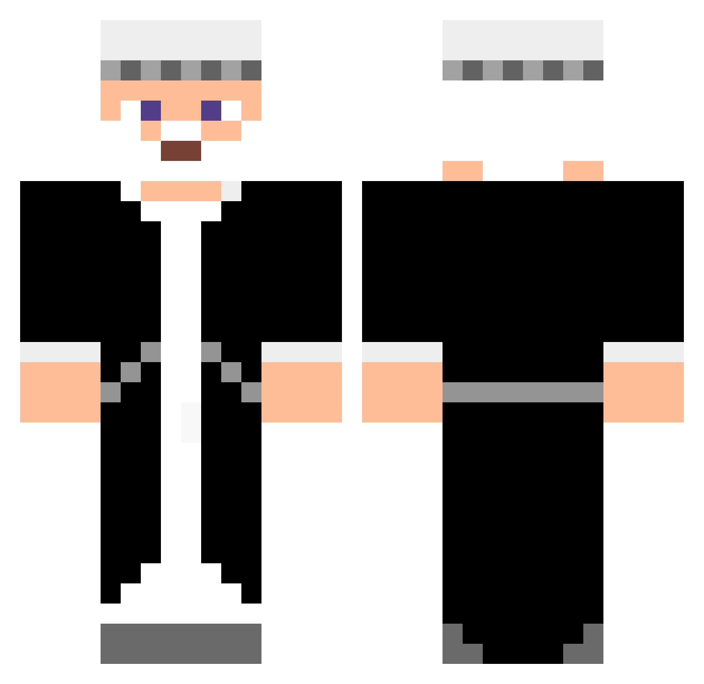 Efehann07 Minecraft skin, front and back view