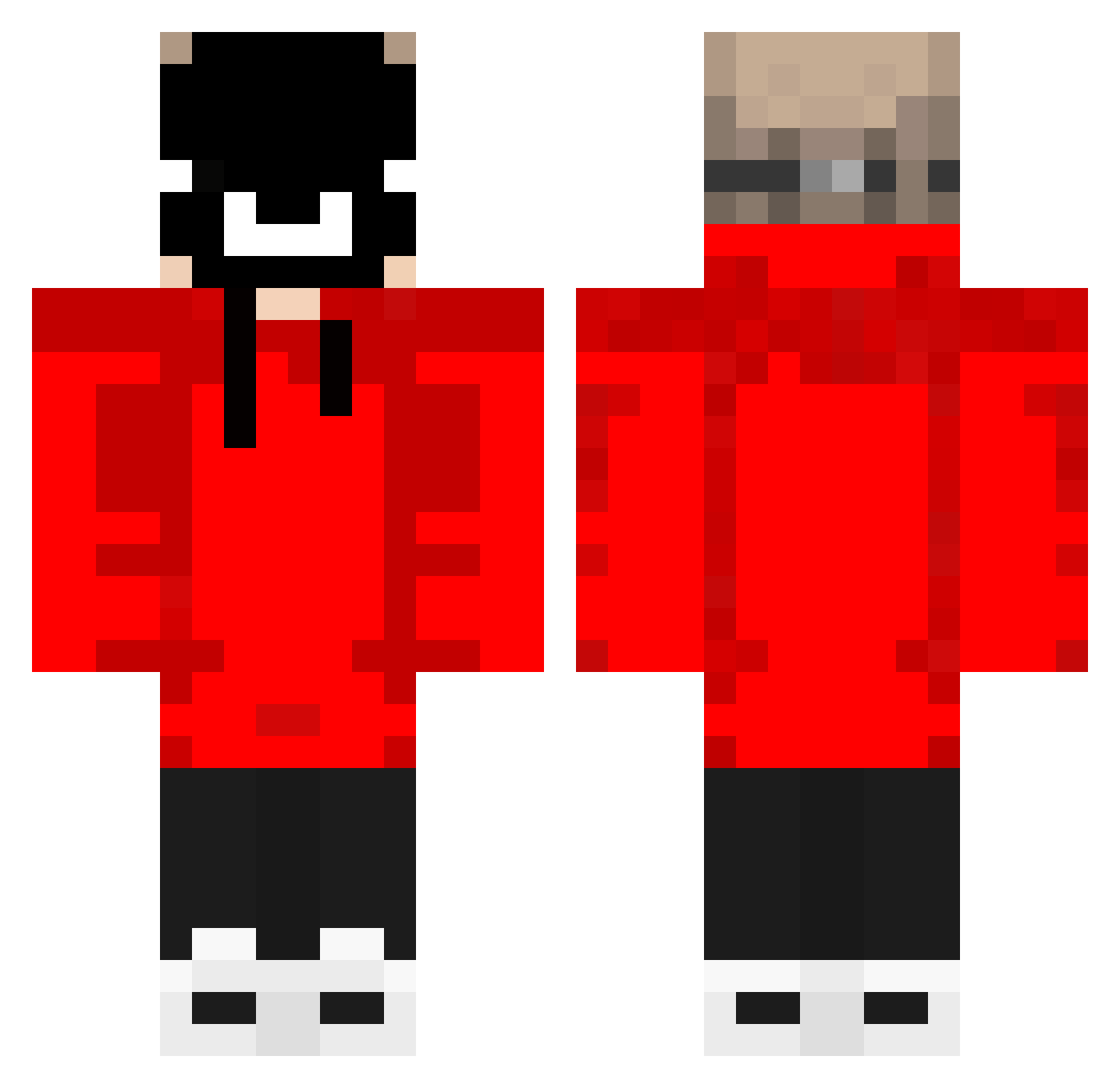 Kingnikola2010 Minecraft skin, front and back view
