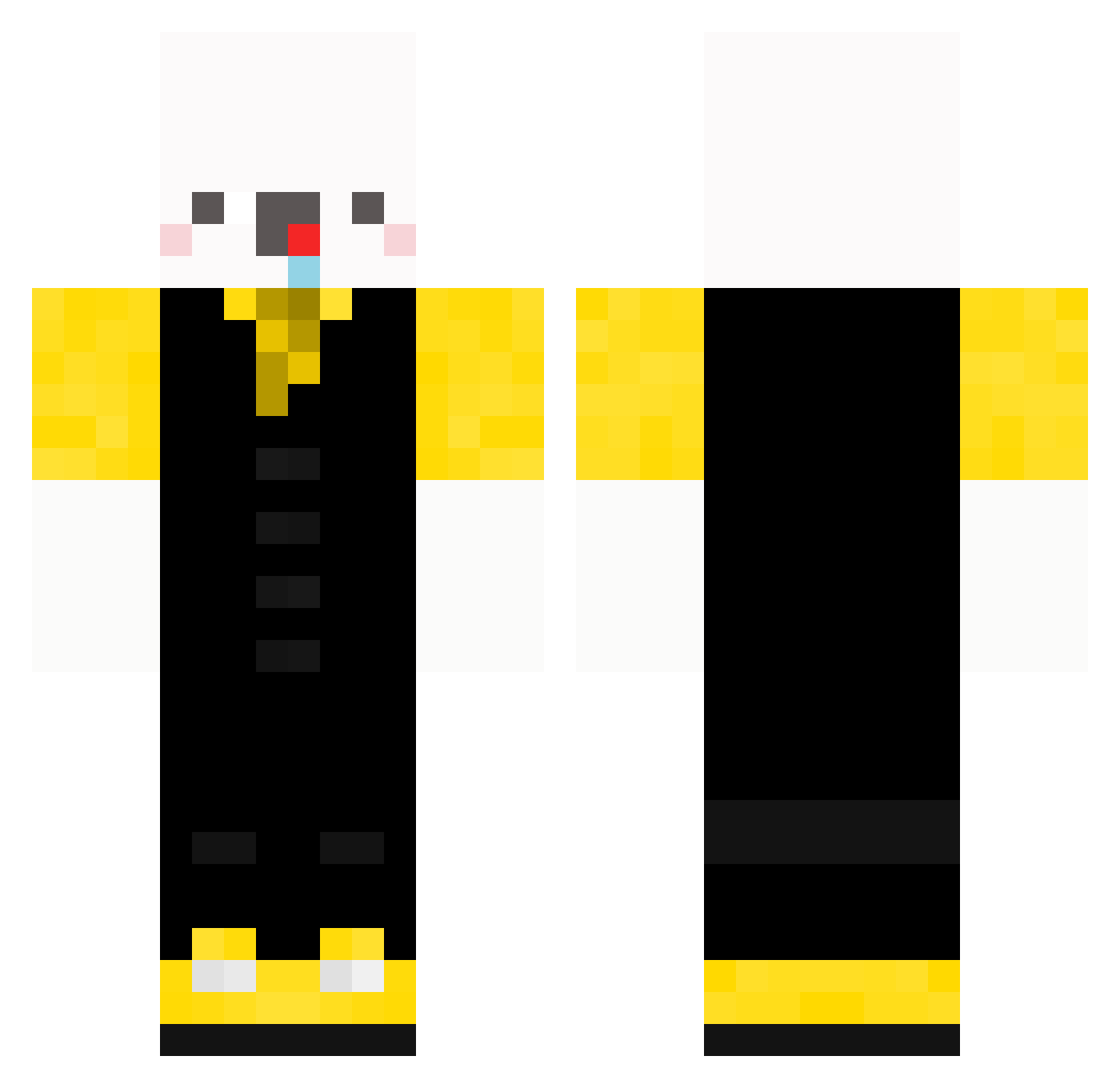 FATALSPIDER Minecraft skin, front and back view