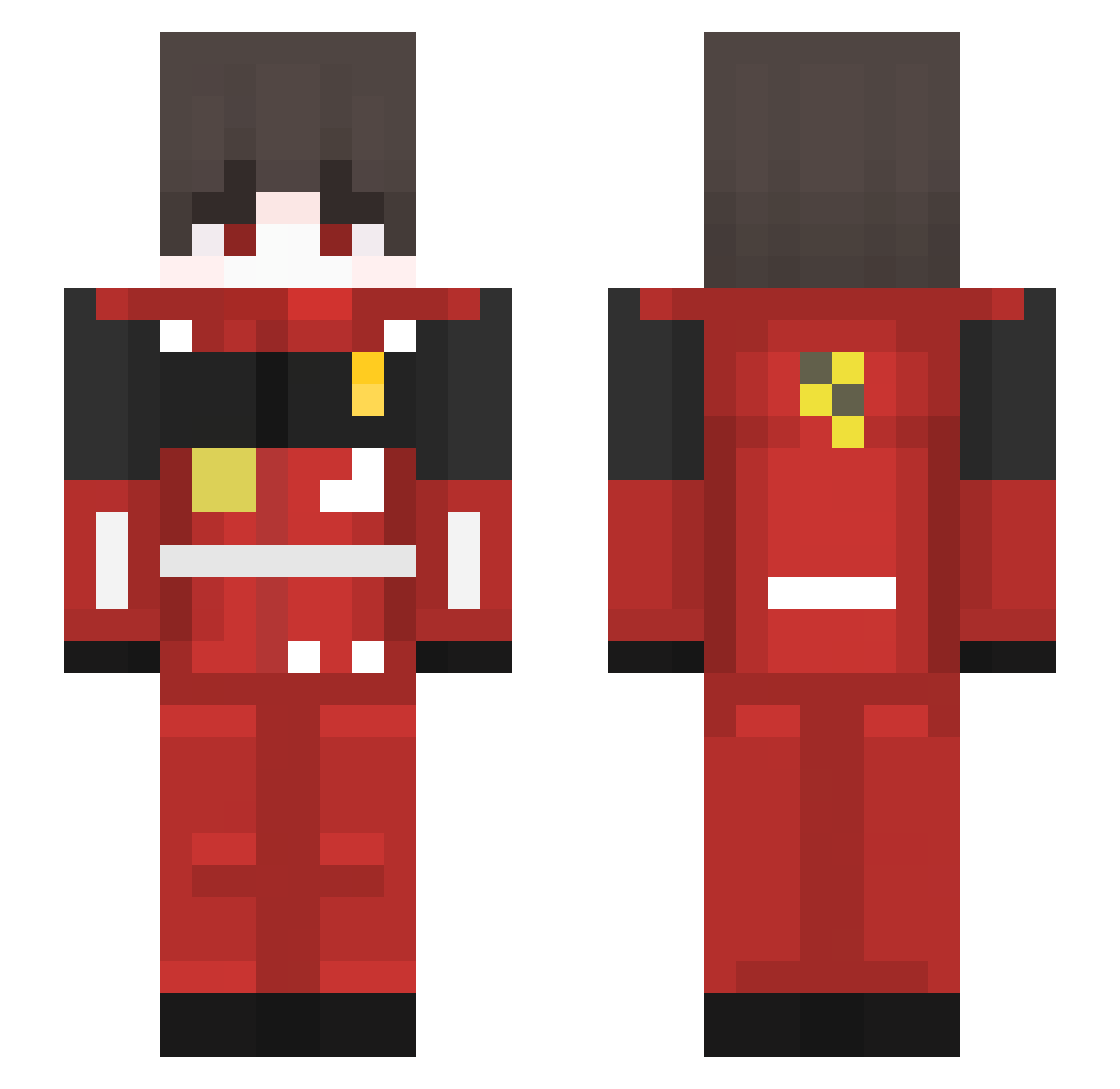 sfgnfxvb Minecraft skin, front and back view