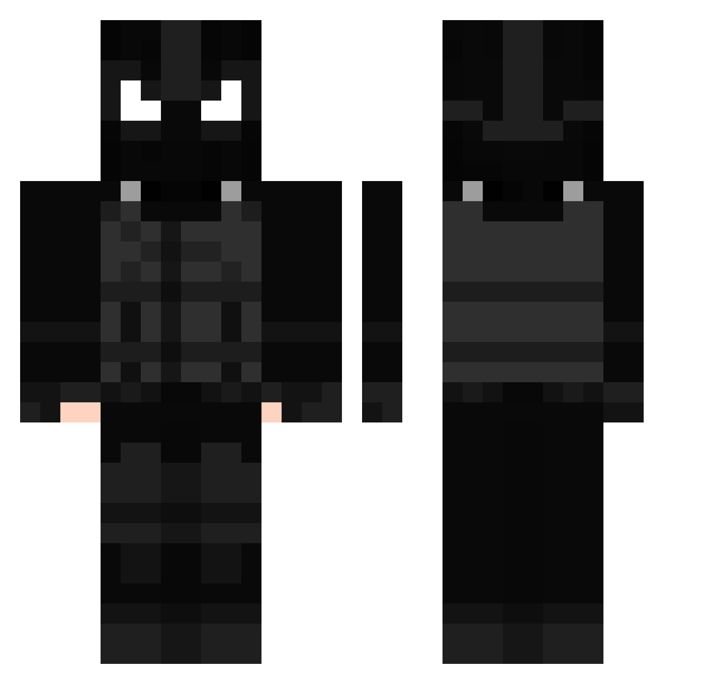 zoktayu Minecraft skin, front and back view
