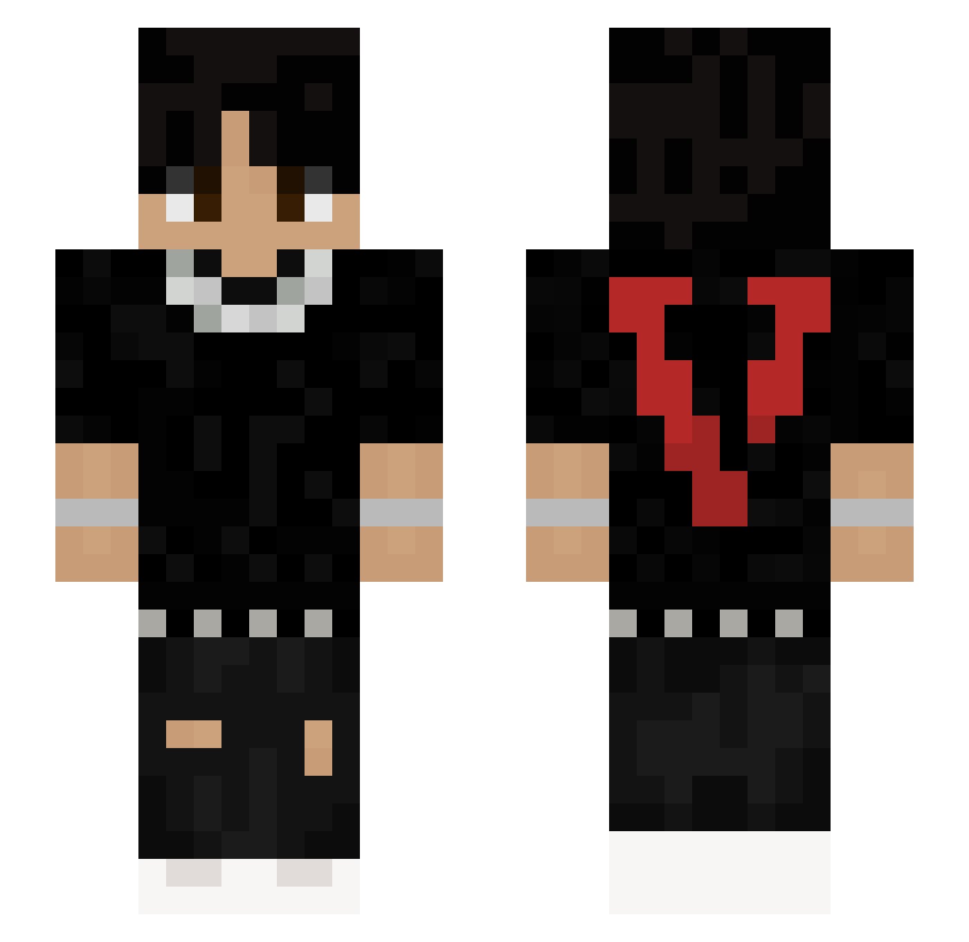 Daze__1 Minecraft skin, front and back view