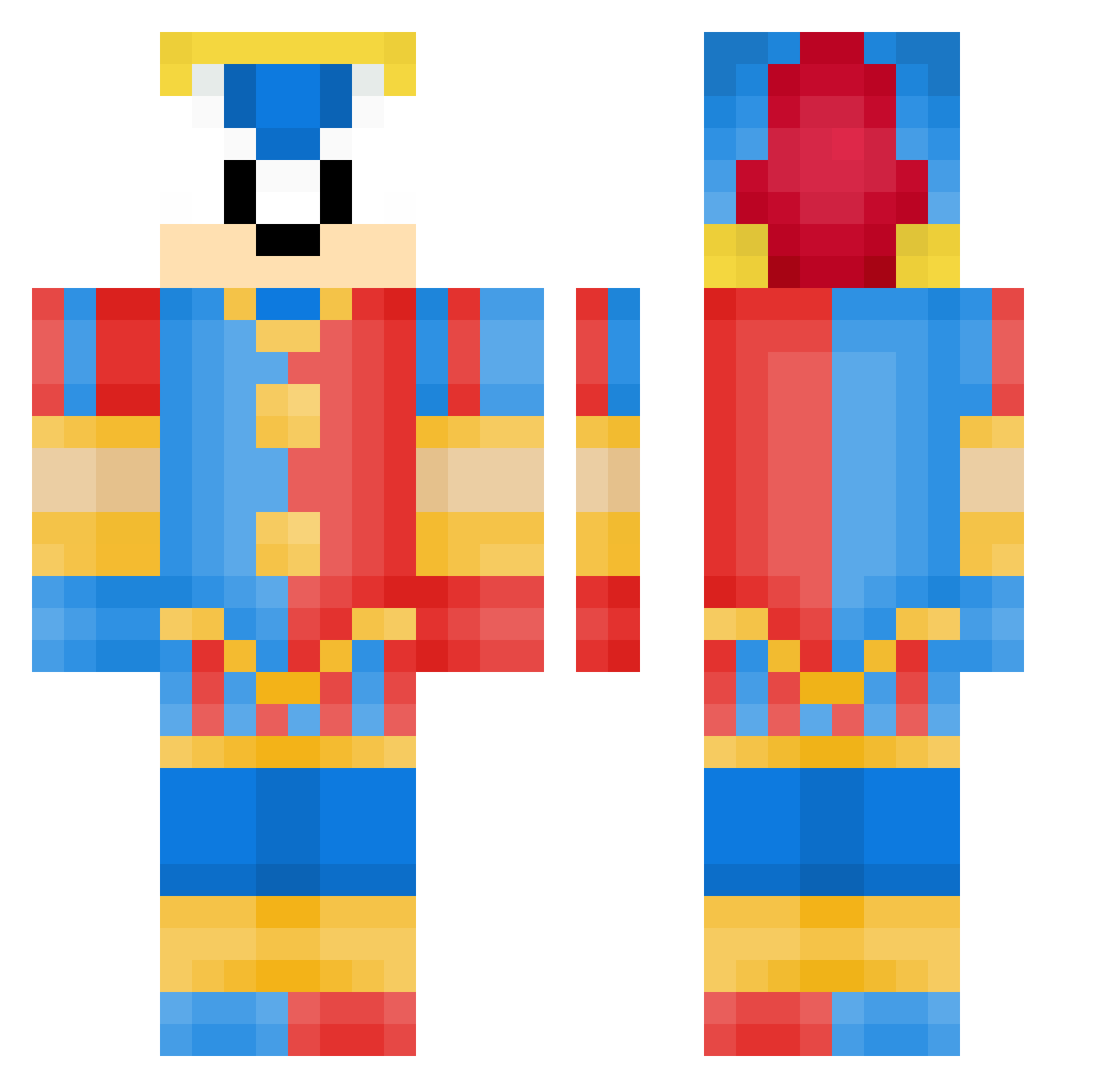 Rintaro_PL Minecraft skin, front and back view