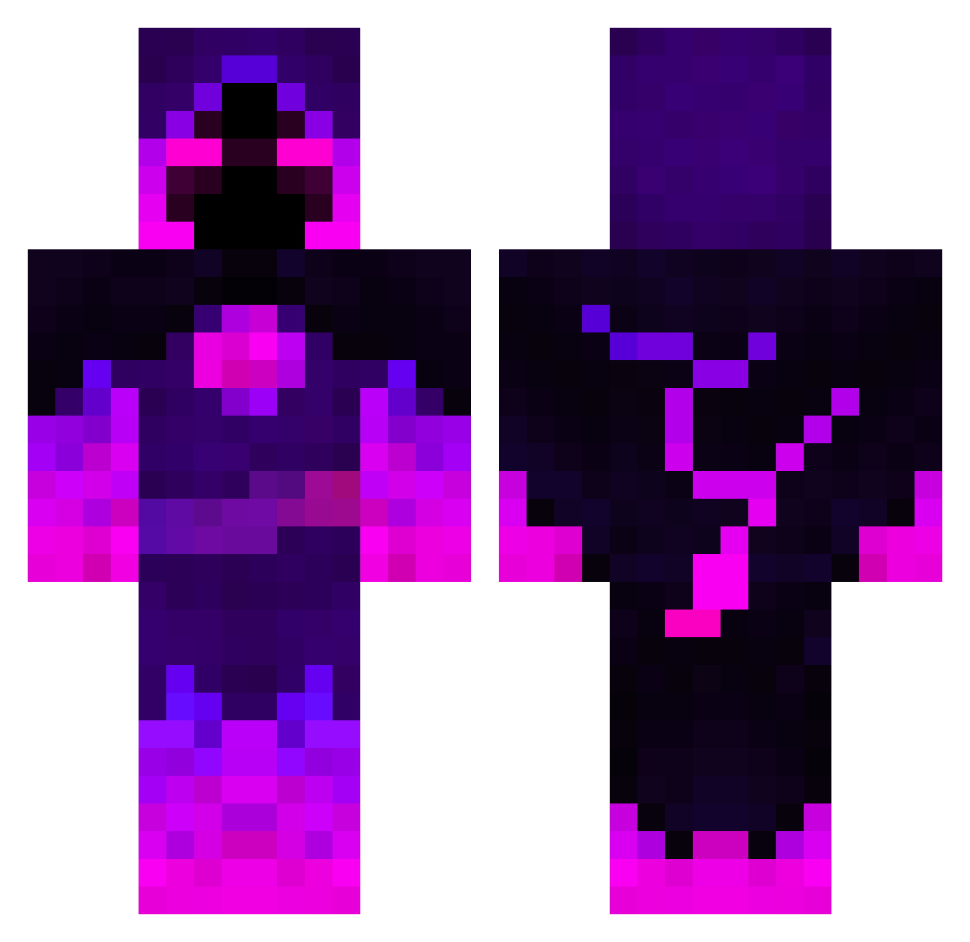 jeanziu Minecraft skin, front and back view