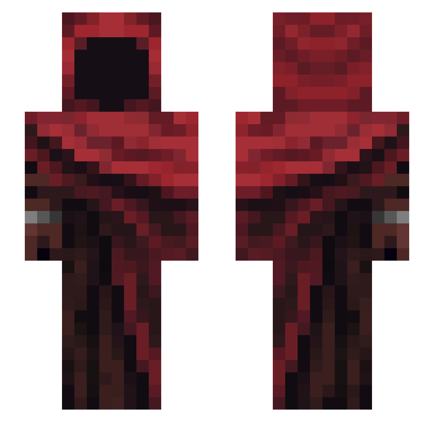 BlazingDragon130 Minecraft skin, front and back view