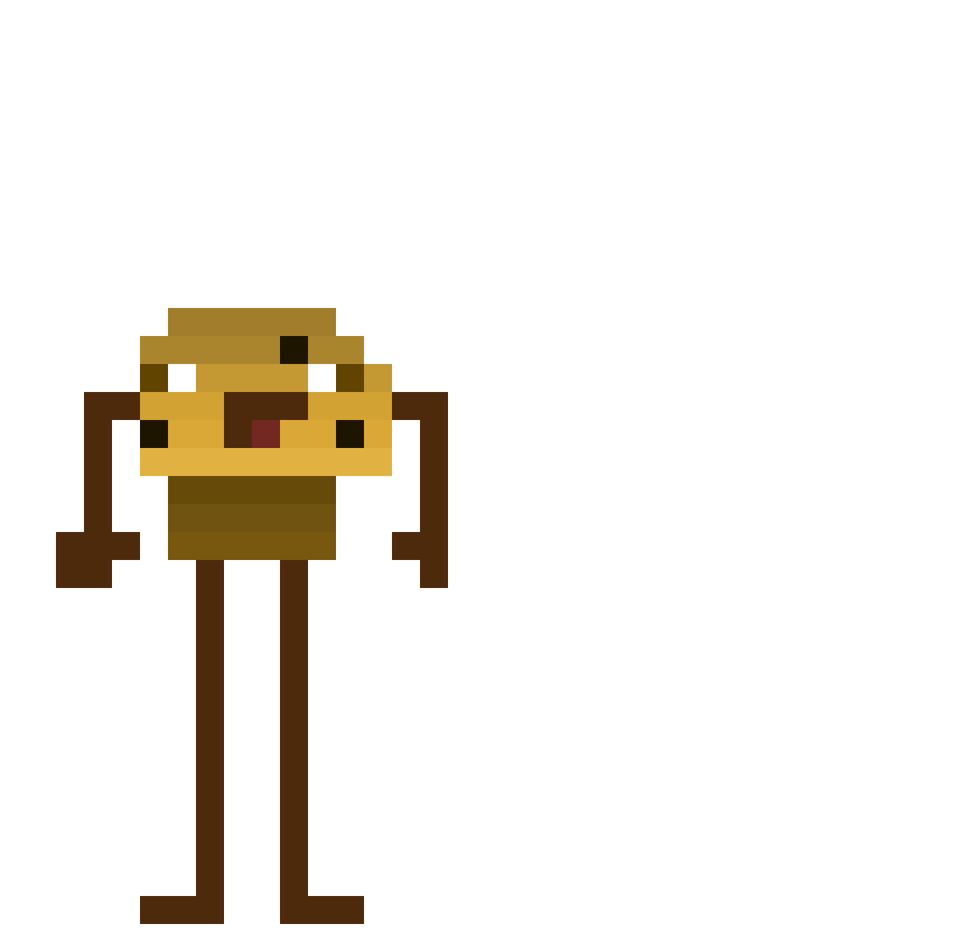 ayoGoofy Minecraft skin, front and back view