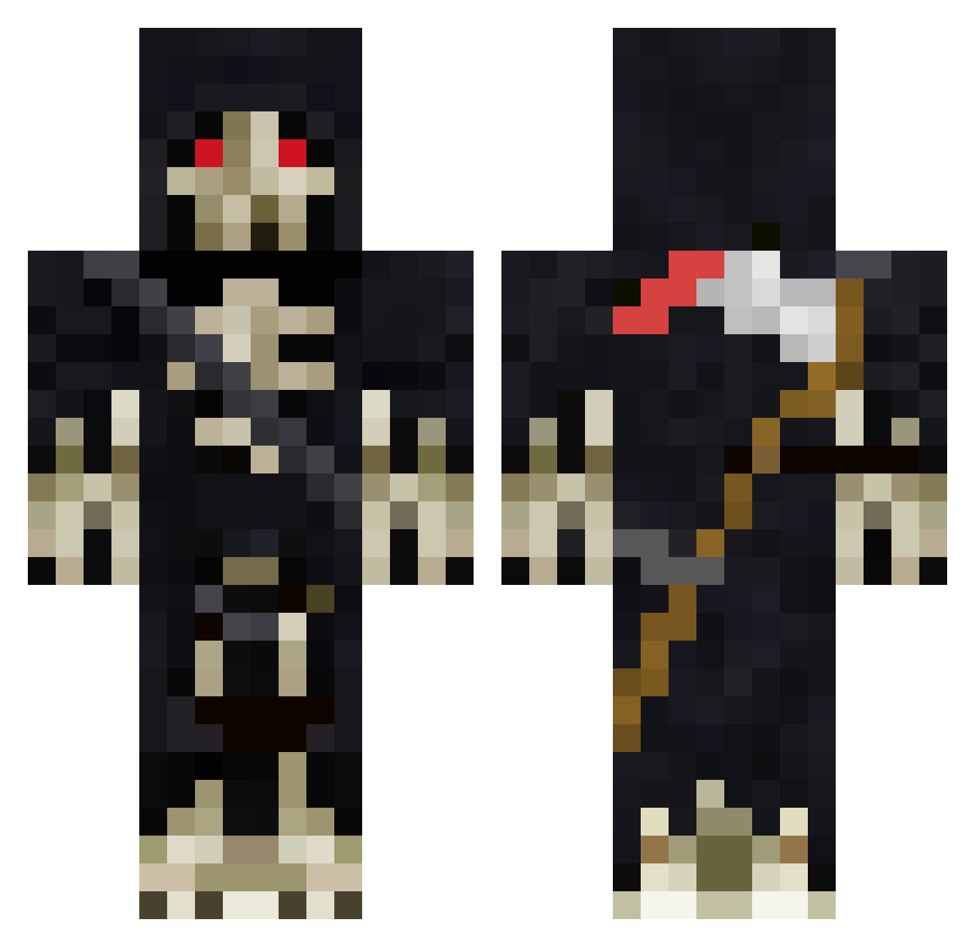 MarkoKillin Minecraft skin, front and back view