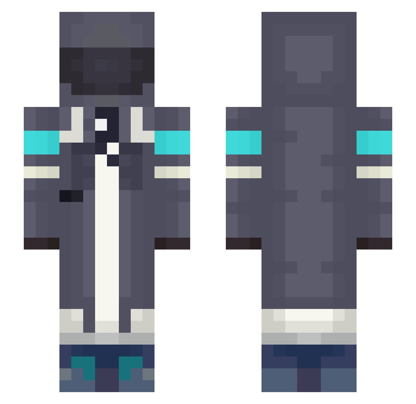 Ratoullie_ Minecraft skin, front and back view
