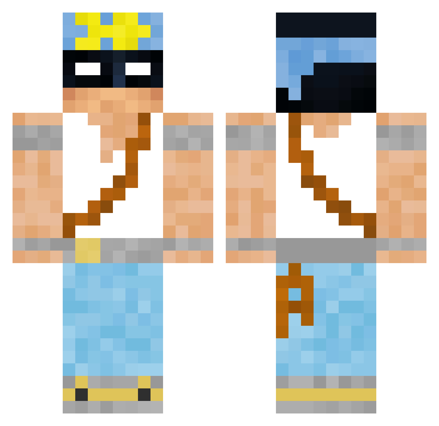 353_ Minecraft skin, front and back view