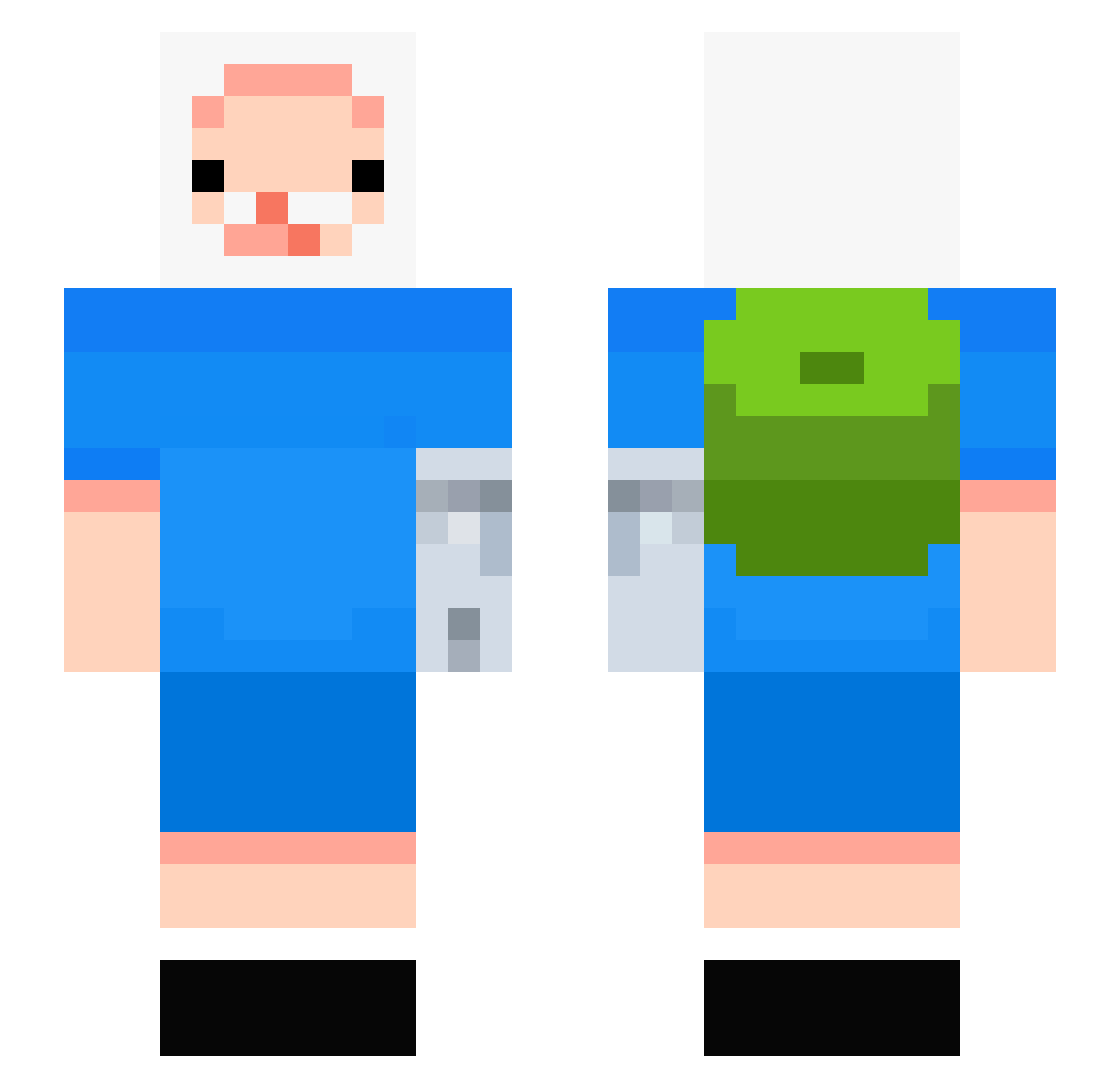 saulitolindo Minecraft skin, front and back view