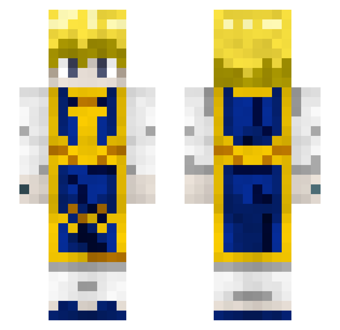 Shallowasp15 Minecraft skin, front and back view