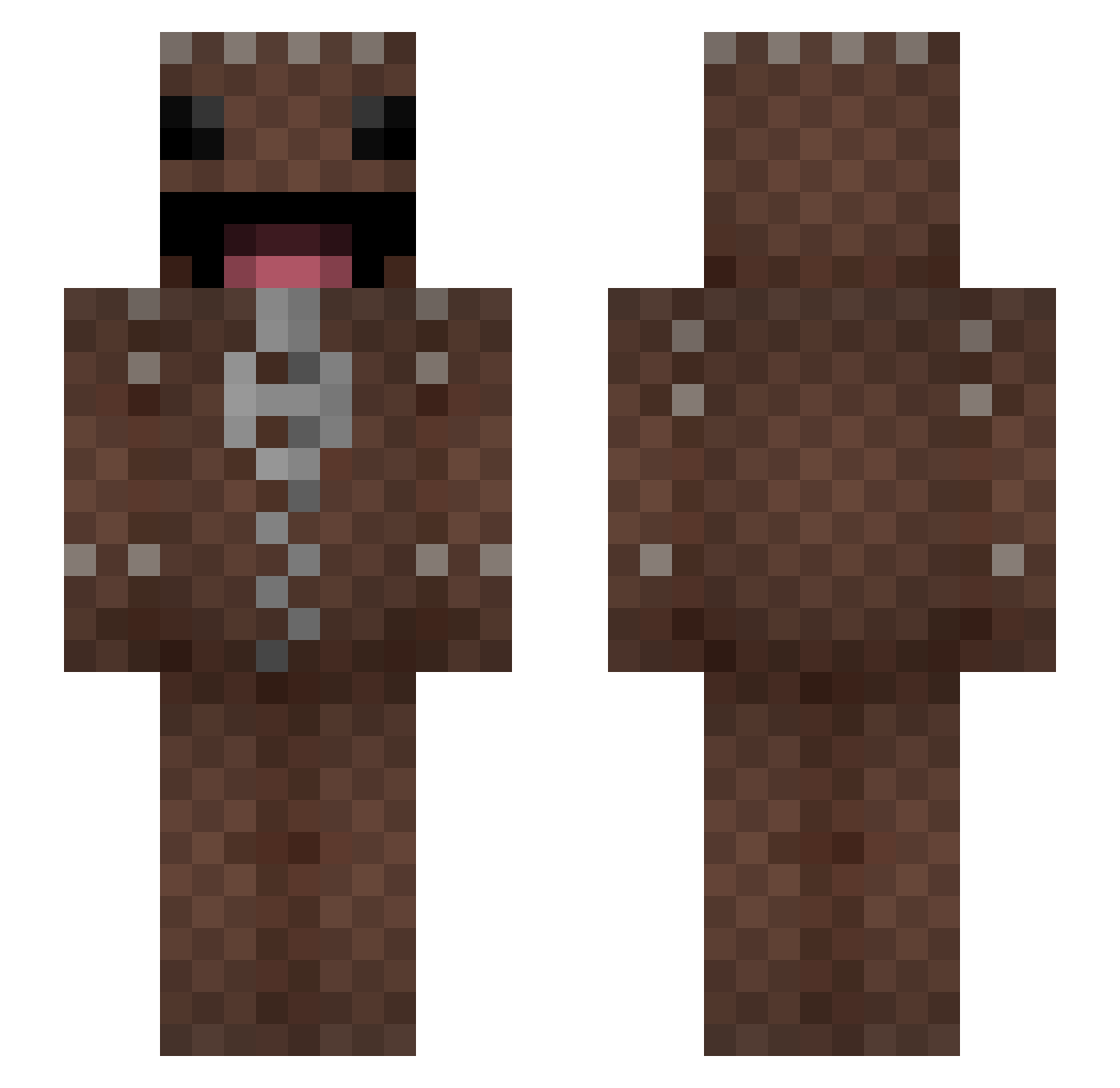ItsvicensXD Minecraft skin, front and back view