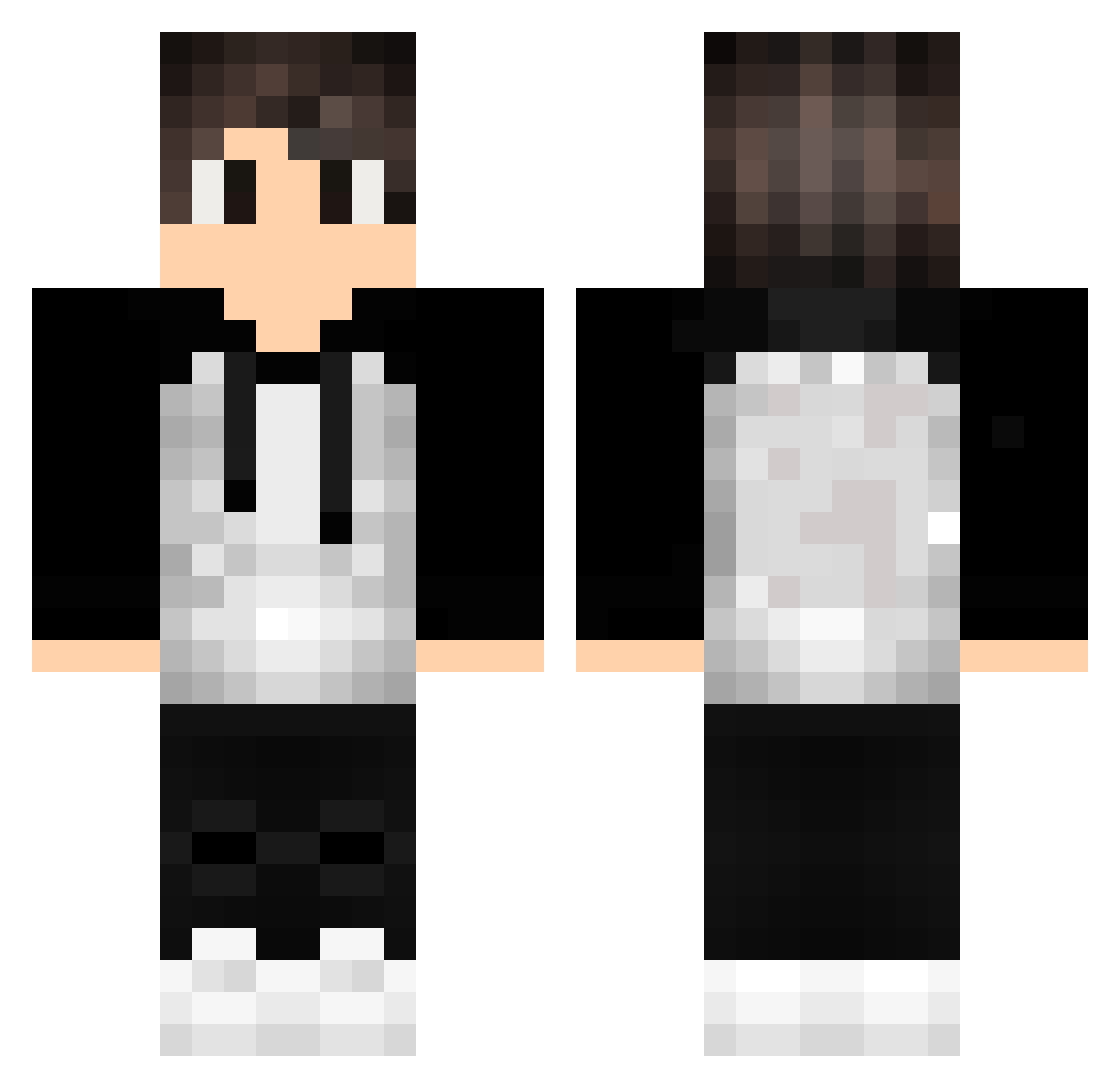 Fajar_Aziz Minecraft skin, front and back view