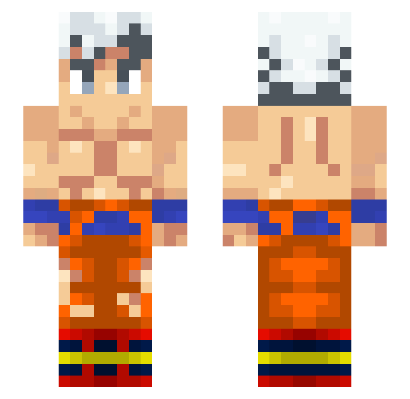 bleepbloop2789 Minecraft skin, front and back view
